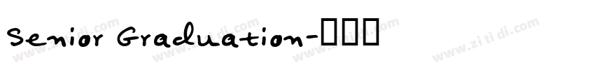 Senior Graduation字体转换